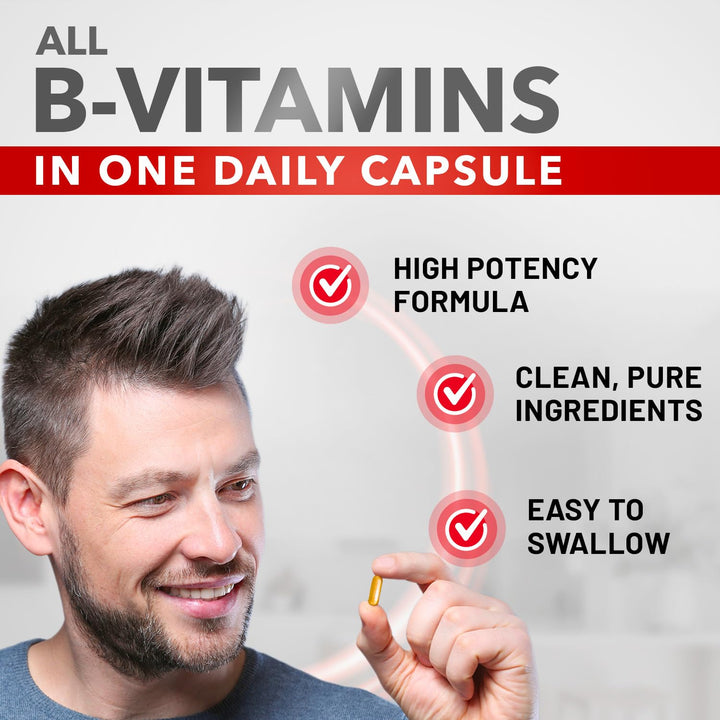 Divine Bounty Super B Complex Vitamins - All B Vitamins