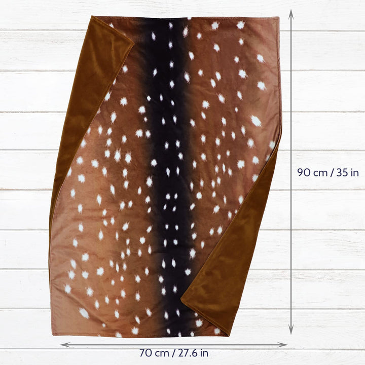Baby balnket for Boys and Girls, Swaddle Receiving Plush Blanket, Soft Western Newborn Unisex Sleep Blanket for Infant Toddler and Kids for Crib and Stroller, Deer Skin Print, Hunting Theme