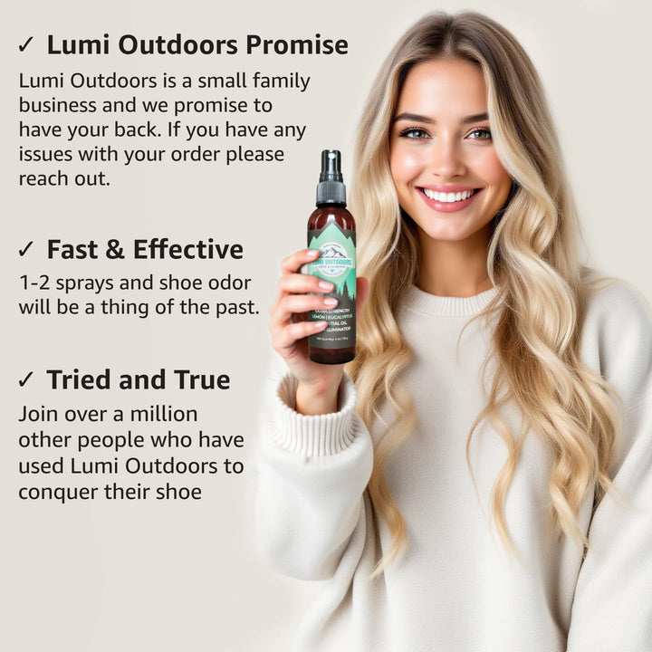 Lumi Outdoors Natural Shoe Deodorizer &amp; Foot Od