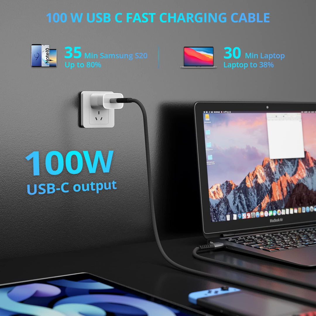 XYYZYZ USB C to USB C Cable 100W US BC to USB C Fast Ch
