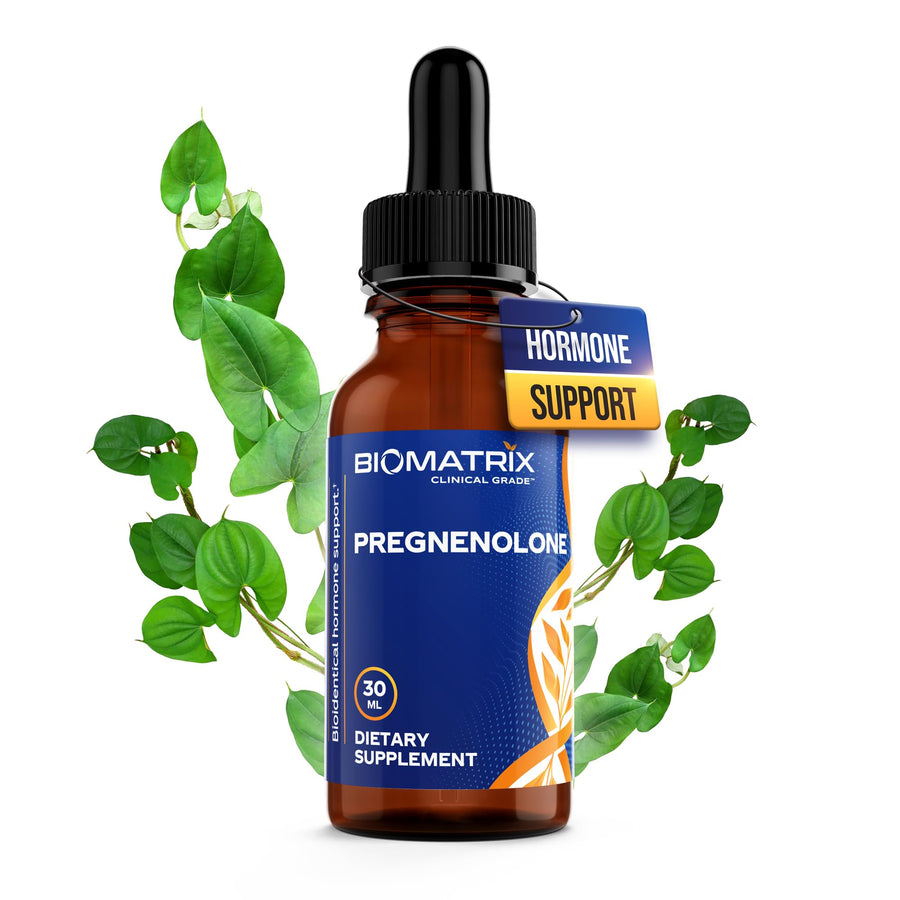 Pregnenolone Supplement, Sublingual Micronized Liquid for Memory, Mood, Brain Health | 3X Better Absorption Than Capsules (30 ml) - 30-60 Day Supply