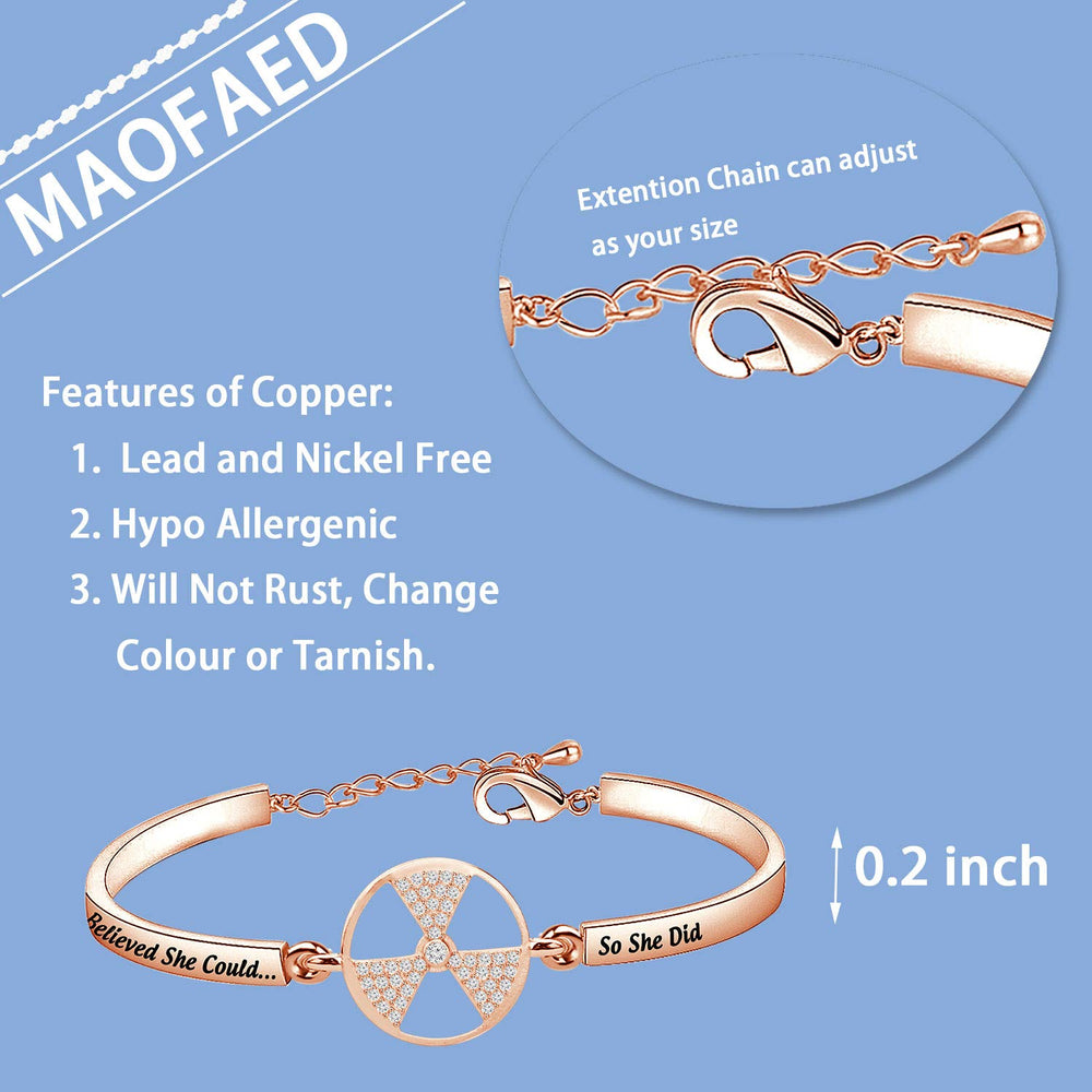 MAOFAED X-Ray Tech Gift Radiographer Gift She believed 