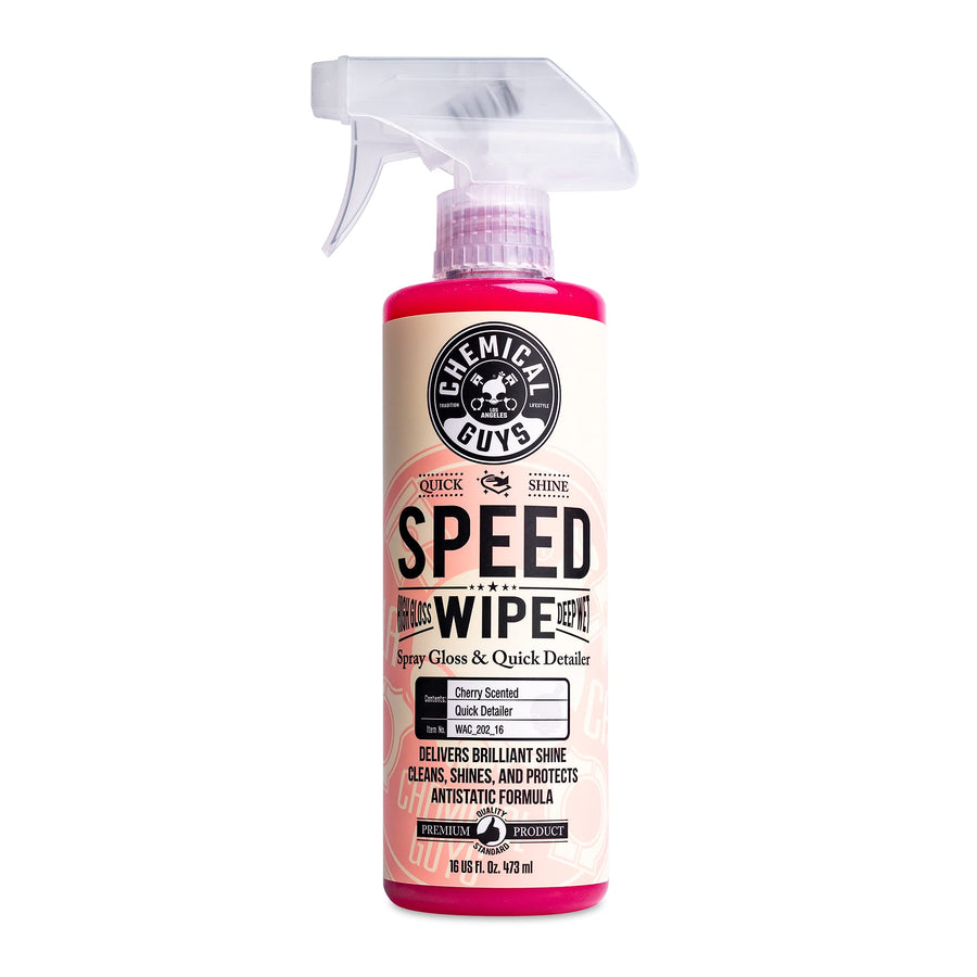 WAC_202_16 Speed Wipe Quick Detailer, Safe for Cars, Trucks, SUVs, Motorcycles, RVs & More, 16 fl oz, Cherry Scent