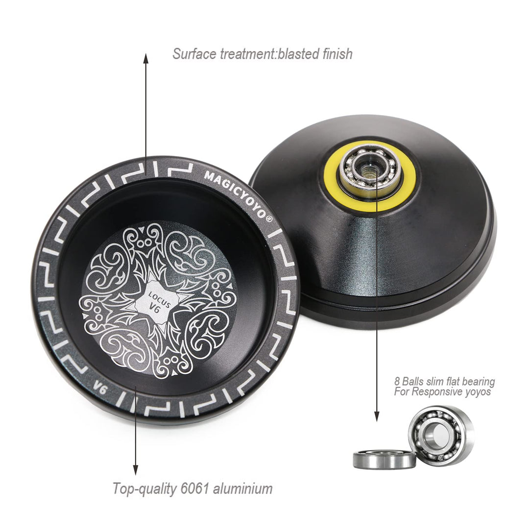 Magicyoyo Responsive YO YO V6 Locus Space Yoyo Metal Yo