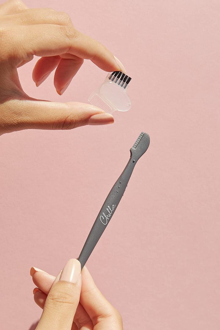 Eyebrow Razor, Brow Razor with Brush and Comb, Pack of 2