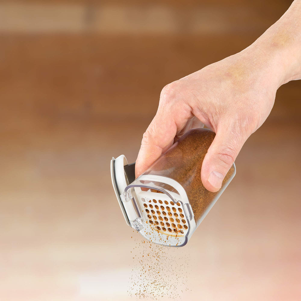 PKS-410 Prepworks ProKeeper Seasoning Keeper Spice Airtight Food Storage Containers, Clear (2 Pack)