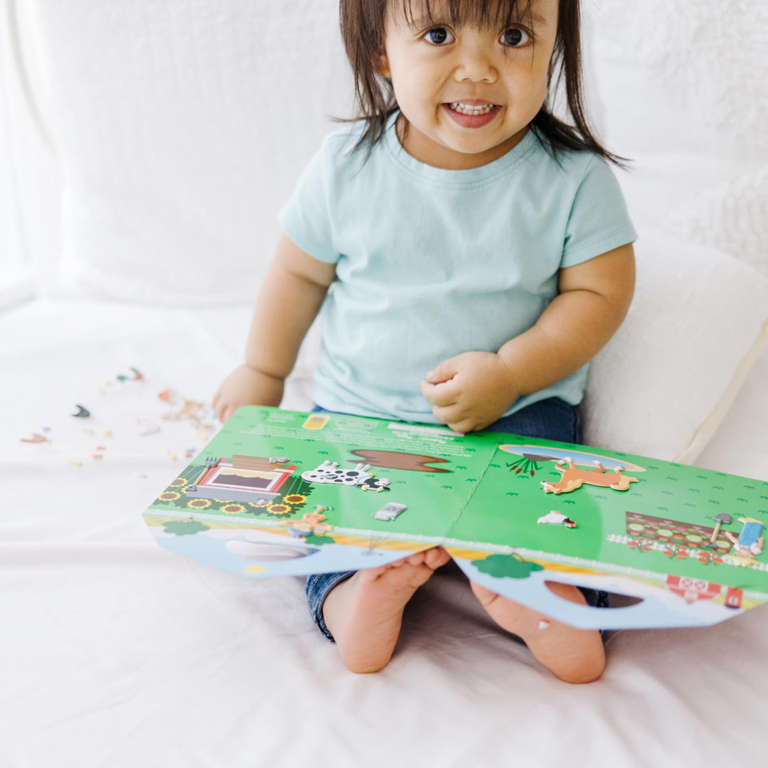 Melissa &amp; Doug Puffy Sticker Play Set - On the Farm - 52 Reusable Stickers, 2 Fold-Out Scenes - FSC Certified