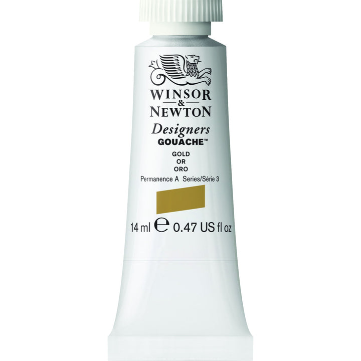 Winsor &amp; Newton Designer&#39;s Gouache, 14 ml (0.47oz) tube, Gold