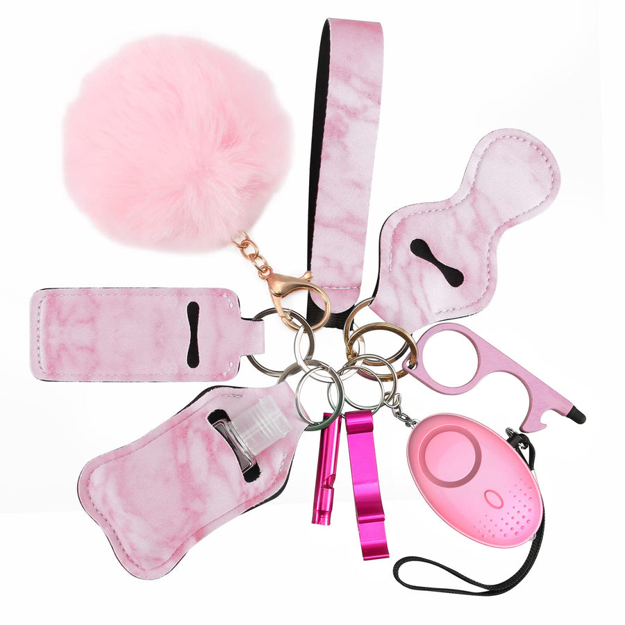 Safety Keychain Set for Women and Kids, 10 Pcs Safety K