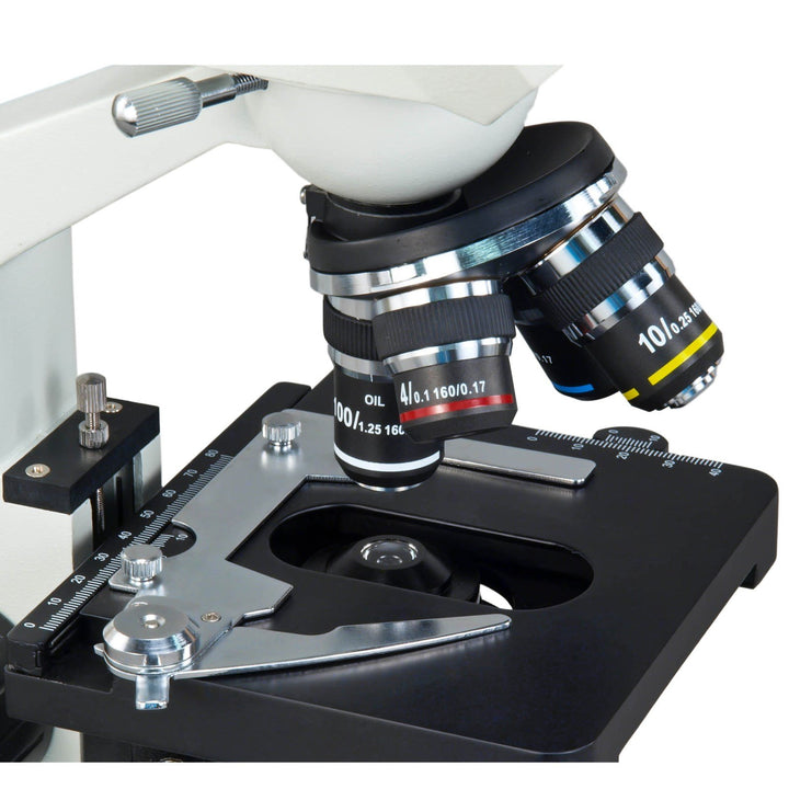 - MD82ES10 40X-2000X Digital LED Compound Microscope with Built-in 1.3MP Camera and Double Layer Mechanical Stage Compatible with Windows and Mac