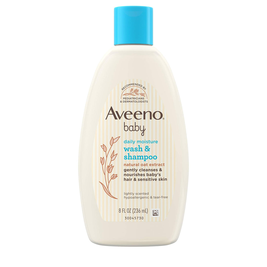 Wash And Shampoo, 8 oz by Aveeno