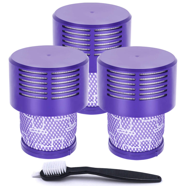 3 Pack HEPA V10 Filters Compatible with Dyson V10 Cyclone Series, V10 Absolute, V10 Animal, V10 Total Clean, V10 Motorhead, SV12, Part No. 969082-01, Washable and Reusable