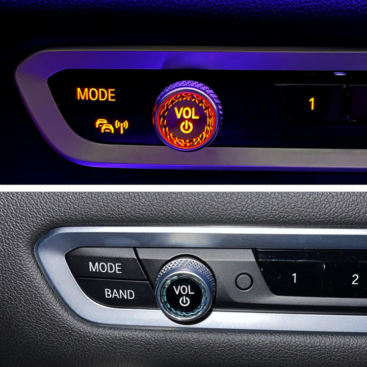 Jaronx Compatible with BMW Crystal Volume Knob Button C