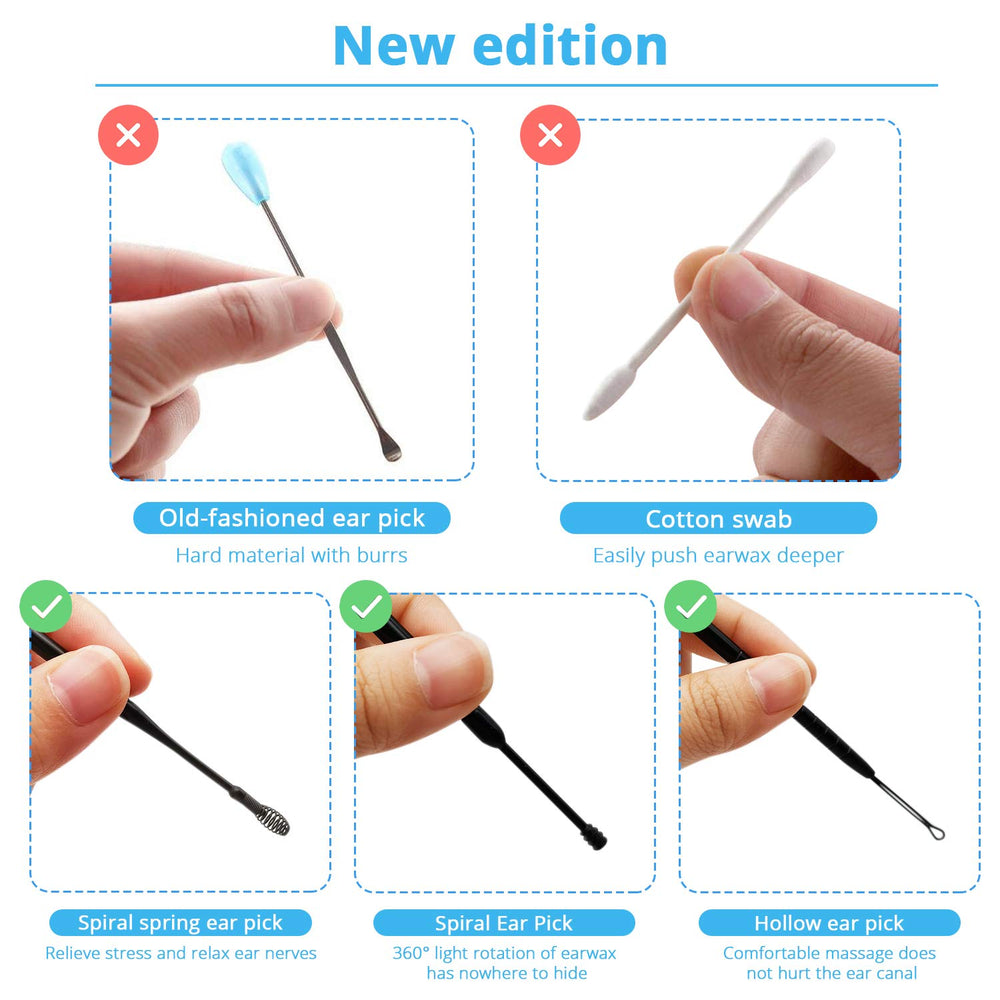 5 Pcs Ear Pick Earwax Removal Kit, MJIYA Ear Cleansing 