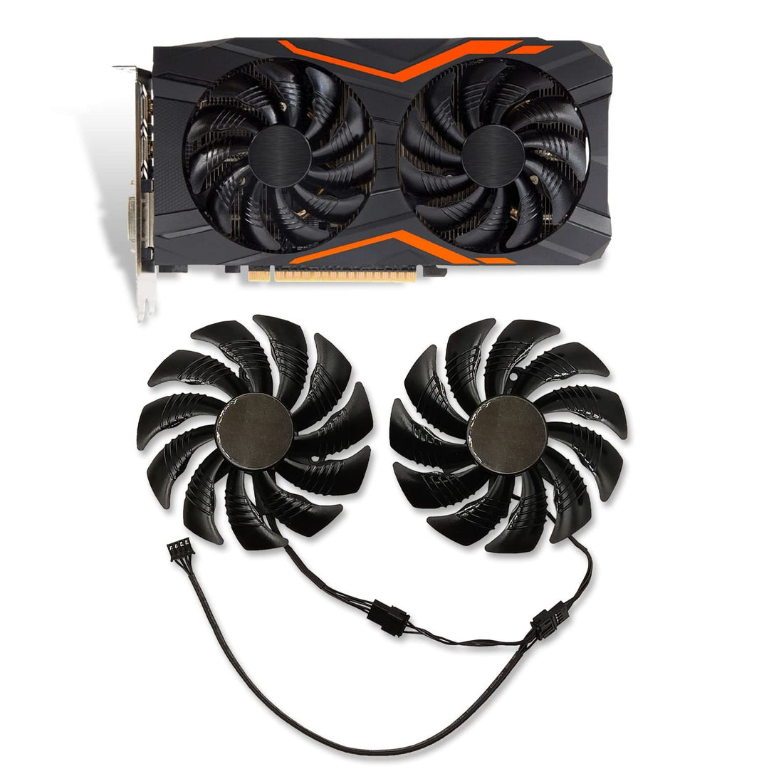 Cavabien 88MM T129215SU PLD09210S12HH P106-100 Graphics Card Cooling Fan for Gigabyte GTX 960 1050 1060 1070 ti - RX 470 570 580 Gaming Cooler (Fan-AB)
