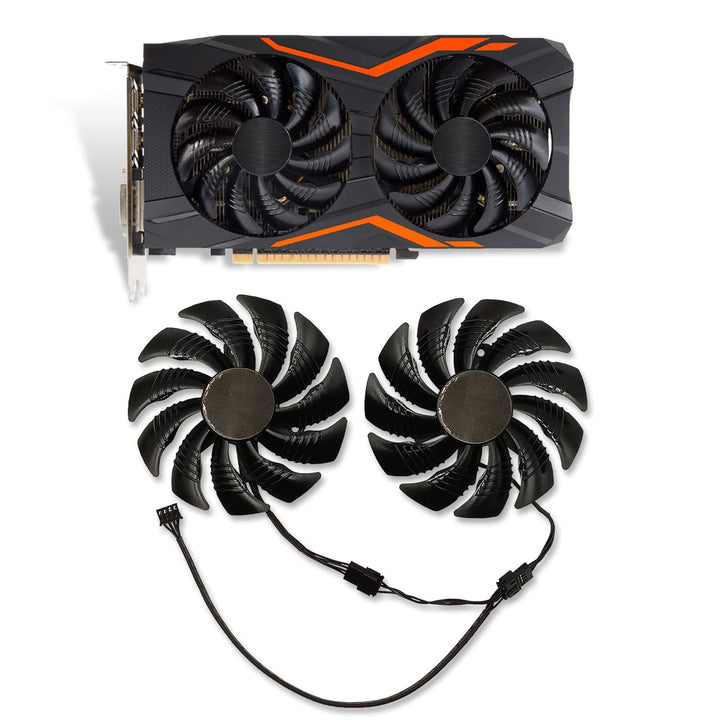 Cavabien 88MM T129215SU PLD09210S12HH P106-100 Graphics Card Cooling Fan for Gigabyte GTX 960 1050 1060 1070 ti - RX 470 570 580 Gaming Cooler (Fan-AB)