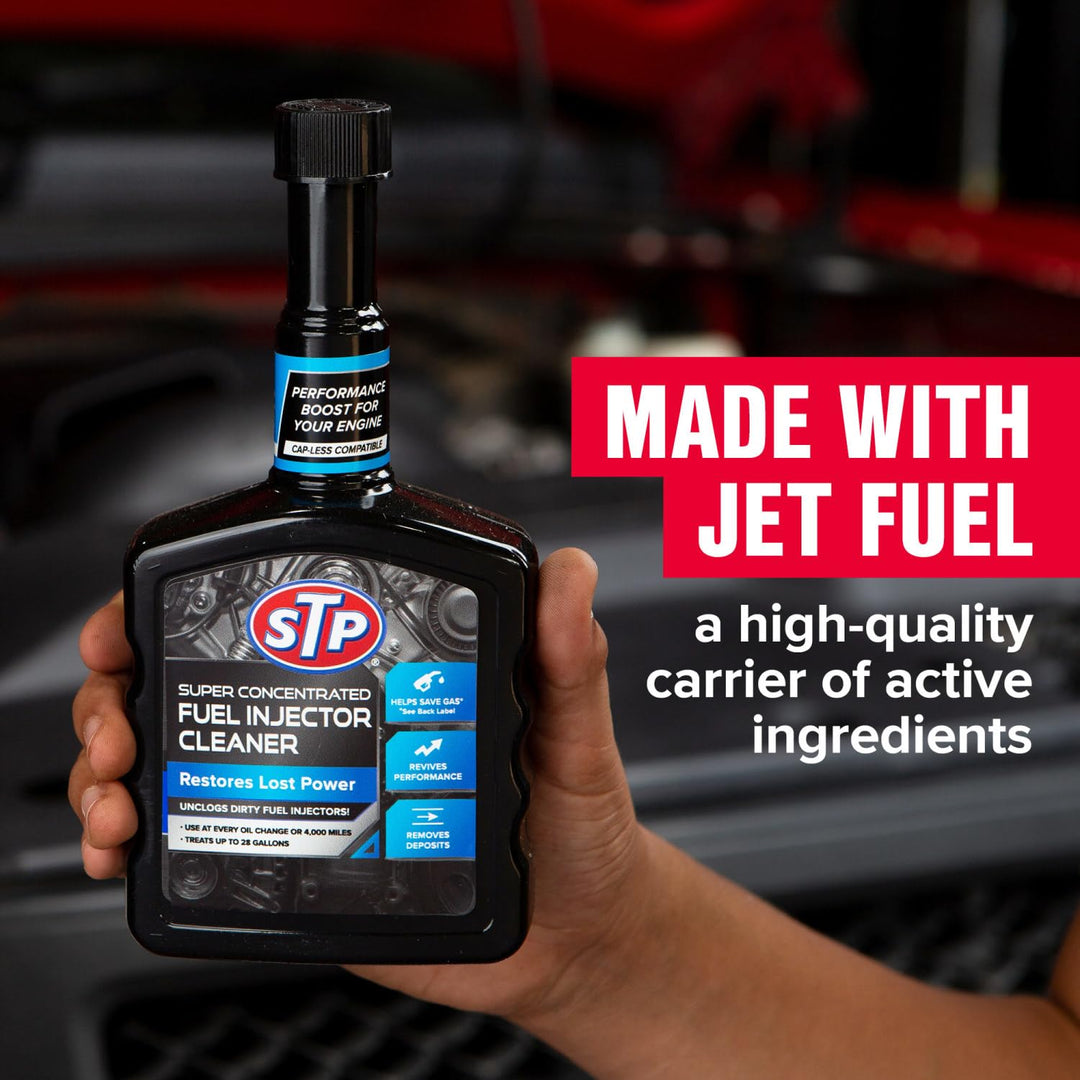 Super Concentrated Fuel Injector Cleaner, Injector Cleaner Unclogs Dirty Fuel Injectors and Restores Lost Power, 12 Oz