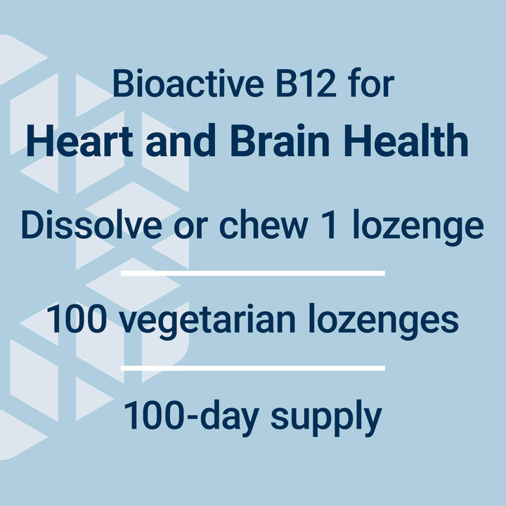 Vitamin B12 Methylcobalamin 500mcg - Vitamin B12 Supplement for General Energy and Brain Health - Sugar Free Vegetarian Lozenges Dissolve in Your Mouth - Once Daily - 100 Count