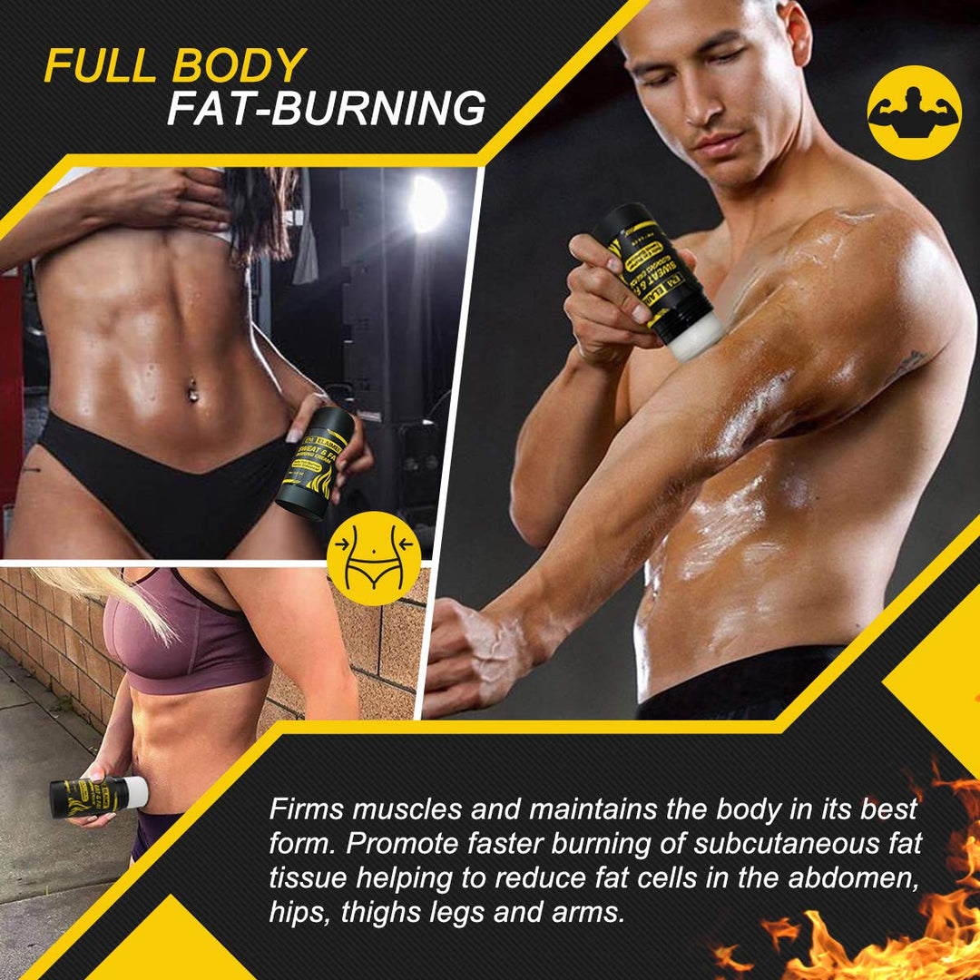 ELAIMEI Fat Burning Sweat Cream, Weight Loss Workout Enhancer Hot Gel for Belly, Slimming / Anti Cellulite Cream for Tummy for Body for Women and Men, Deep Tissue Massage &amp; Muscle