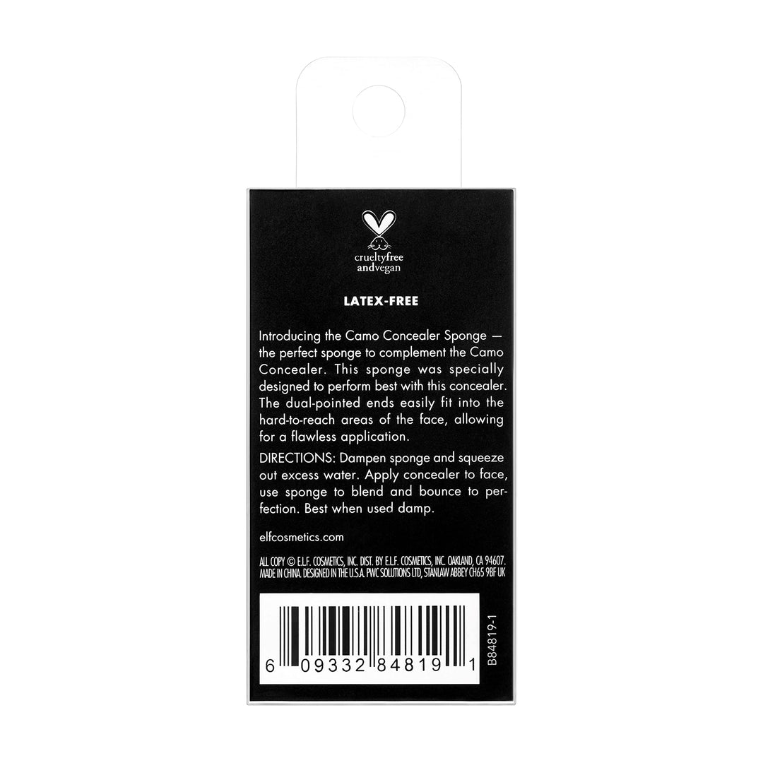Cosmetics Camo Concealer Sponge Impeccable Tool for Flawless Makeup Application, Flesh, 1 Count