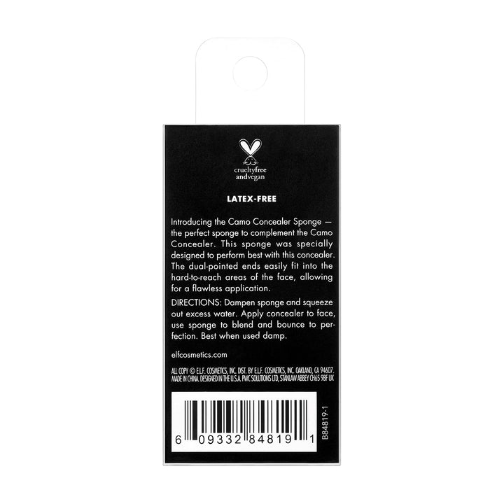Cosmetics Camo Concealer Sponge Impeccable Tool for Flawless Makeup Application, Flesh, 1 Count