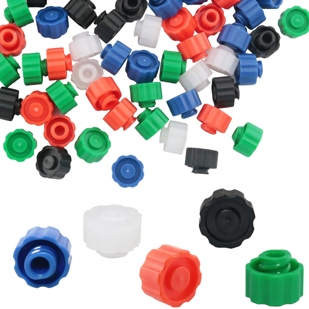 Syringe Tip Cap ITROLLE 100PCS Mixed Color Medicina Ora