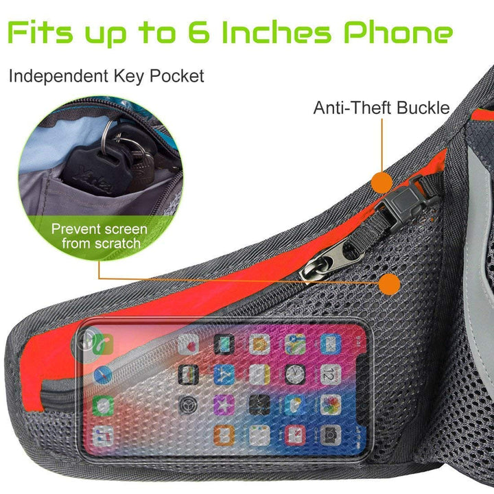 PYFK Running Belt Hydration Waist Pack with Water Bottl