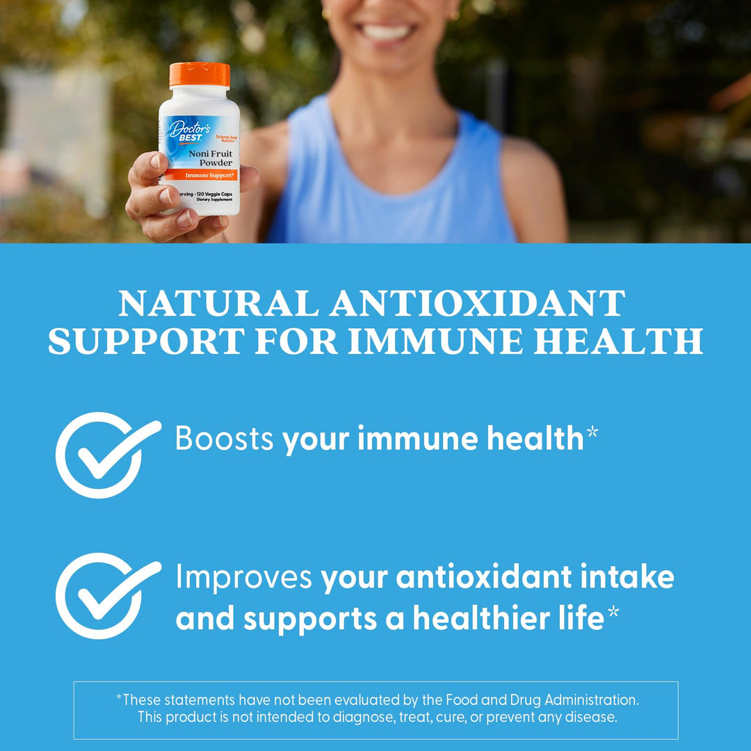 Doctor&#39;s Best Noni Concentrate (650 mg), 120 Veggie Caps