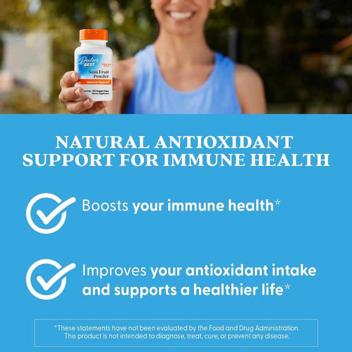 Doctor&#39;s Best Noni Concentrate (650 mg), 120 Veggie Caps