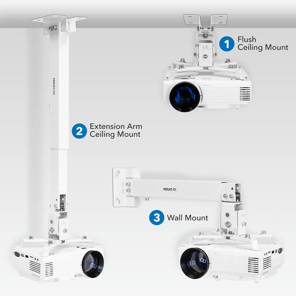 Mount-It! Wall or Ceiling Projector Mount with Universa