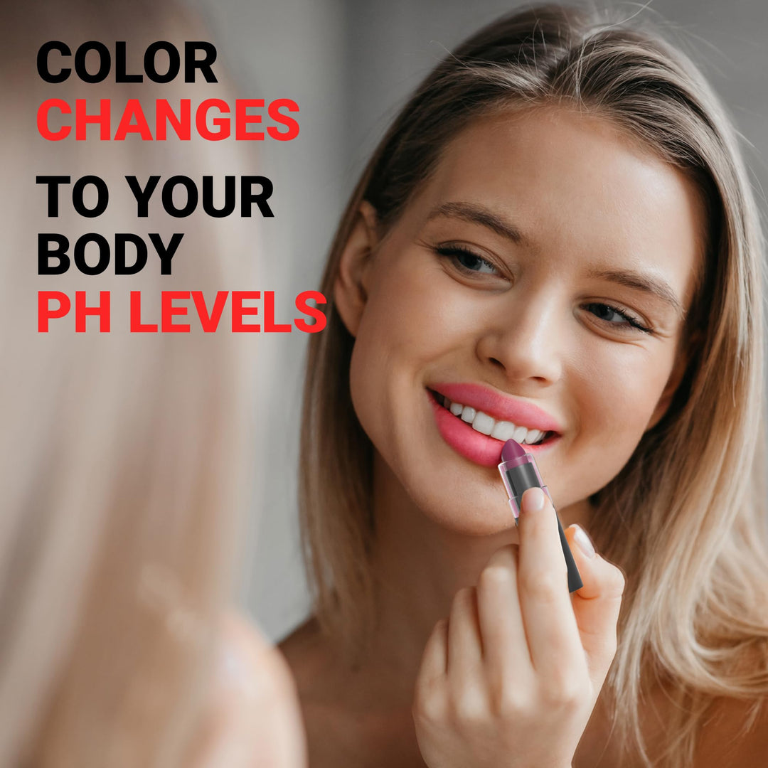 Original Color Changing Lipstick – 12 Hours Long-Lasting, Moisturizing, Smudge-Proof, Glamorous Personalized Color, Premium Quality – Made in USA (Red)