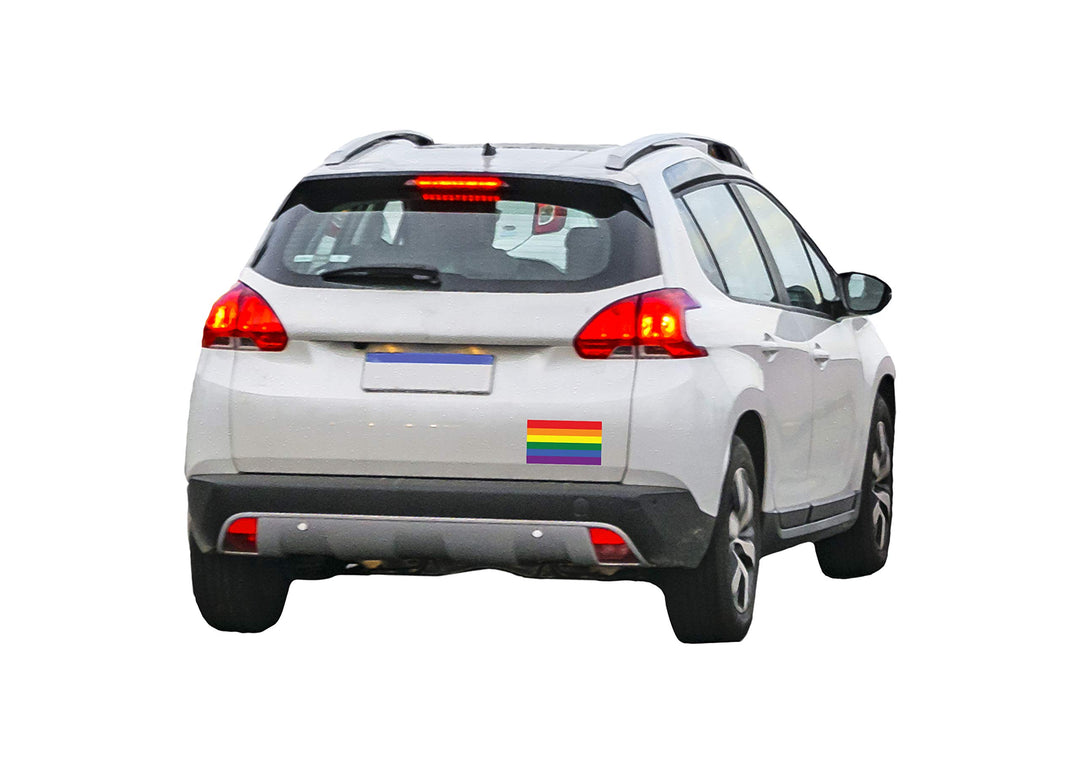 Rainbow LGBT Gay Pride Flag Car Magnet - 4x6 All Weather Magnet (Rainbow Pride Flag)