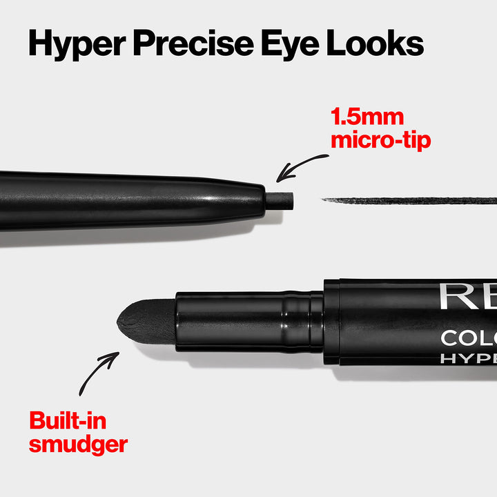 Revlon Colorstay Micro hyper Precision Gel Eyeliner, Waterproof, Long wearing, 0.009 Oz, Black