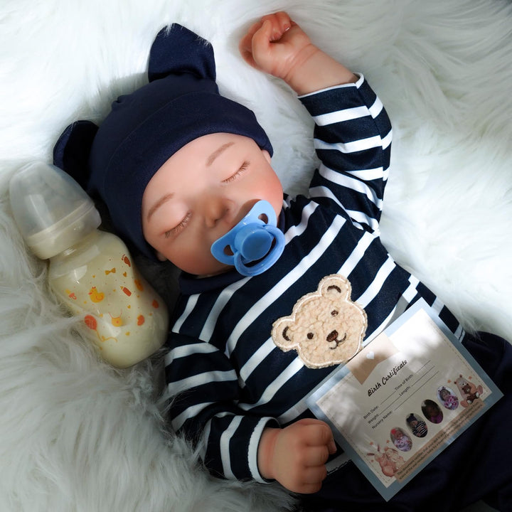 JIZHI Lifelike Reborn Baby Dolls - 18-Inch Realistic-Ne