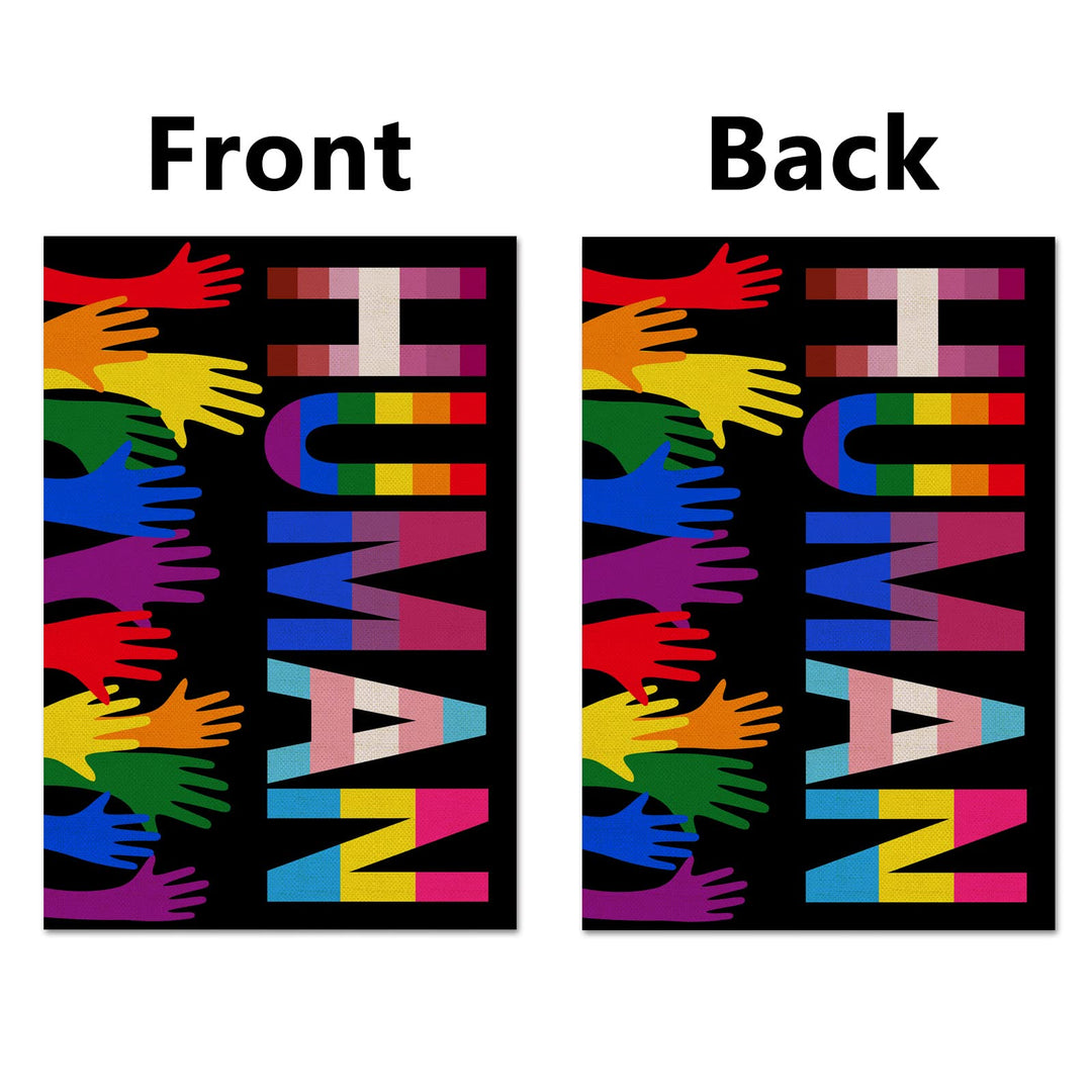 Nepnuser Linen Pride Month Garden Flag LGBTQ Gay Lesbia