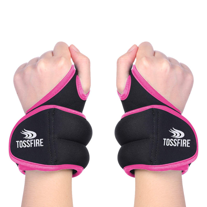 1 Pair of 2 lbs Wrist Weights Set with Thumblock Design, Great for Running Weightlifting Training Cardio Arm Exercise