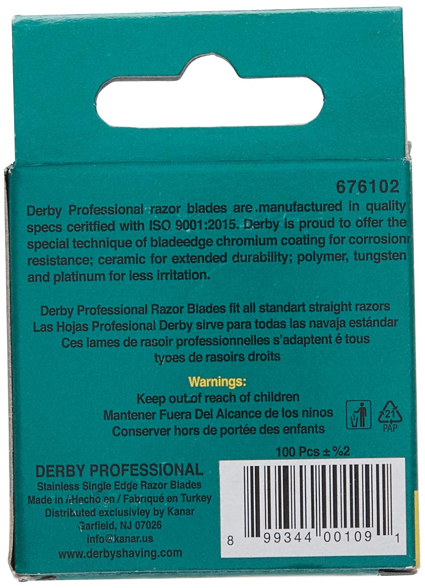 100 Professional Single Edge Razor Blades