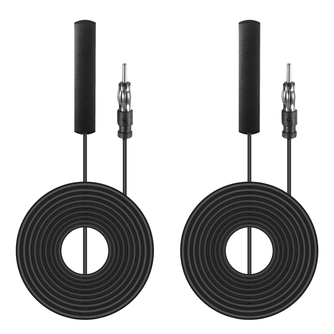 AEDIKO 2pcs Car Stereo FM Radio Antenna Hidden Windshie