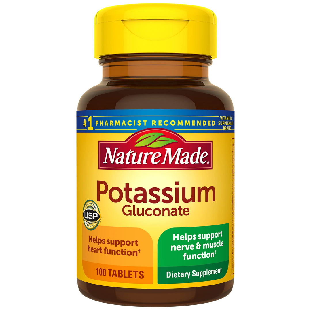 Nature Made Potassium Gluconate 550mg, 100 Tablets