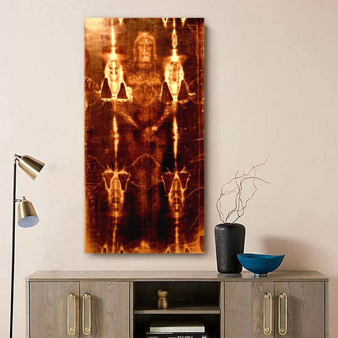 Shroud of Turin Perpignan Cathedral Poster Decorative Painting Canvas Wall Art Living Room Posters Bedroom Painting 16x32inch(40x80cm)