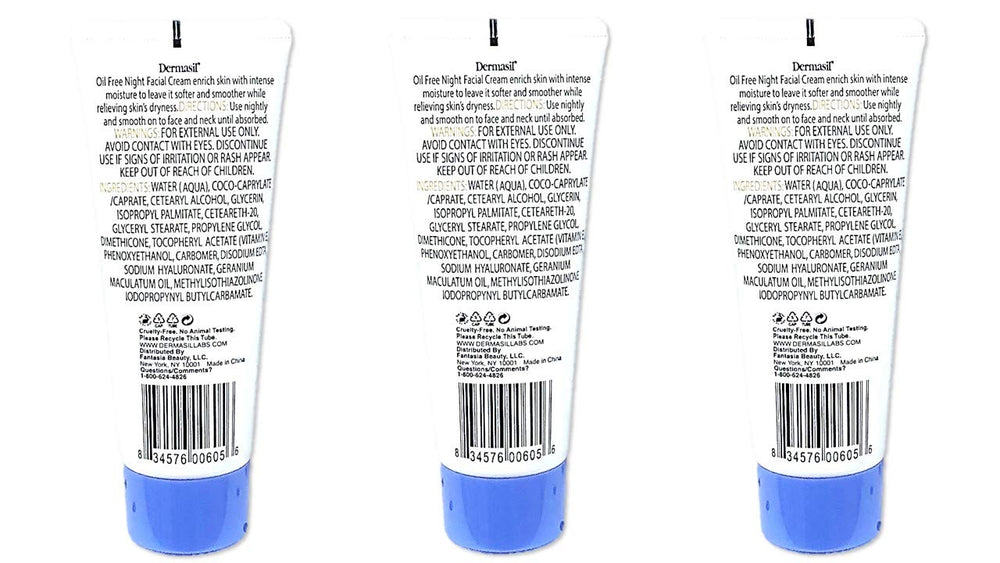 Labs Oil Free Night Moisturizer Facial Cream 2 Fl Oz.