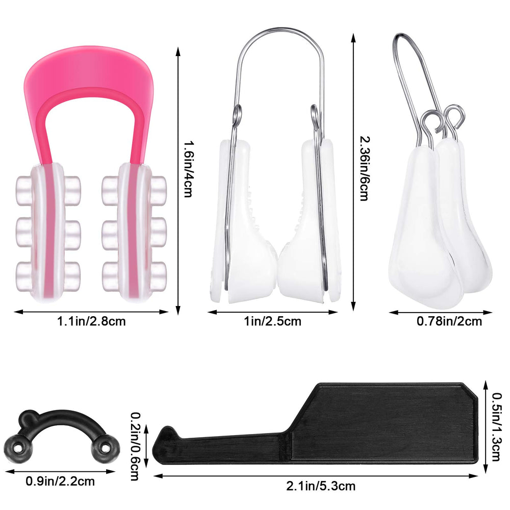 9 Pieces Nose Shaper Clip Nose Lifting Shaping Clip Nose up Lifting Clips Nose Lifter Silicone Nose Bridge for Wide Nose, Low Nose, Inverted Nose, Curved Nose, Big Nose