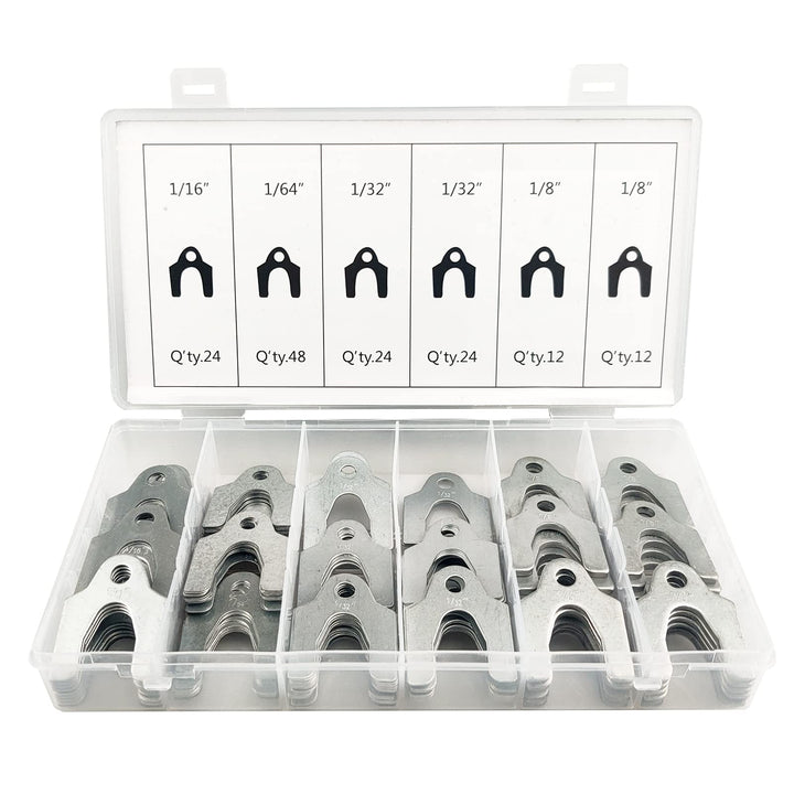 144 Pieces Auto Alignment Body Shim 1/16 1/64 1/32 1/8 Alignment Shims Assortment Set
