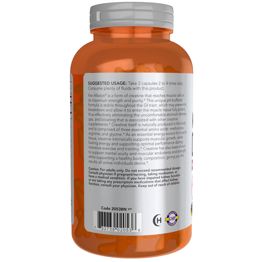 Sports Nutrition, Kre-Alkalyn Creatine 750 mg, Mass Building*/Energy Production*, 240 Veg Capsules