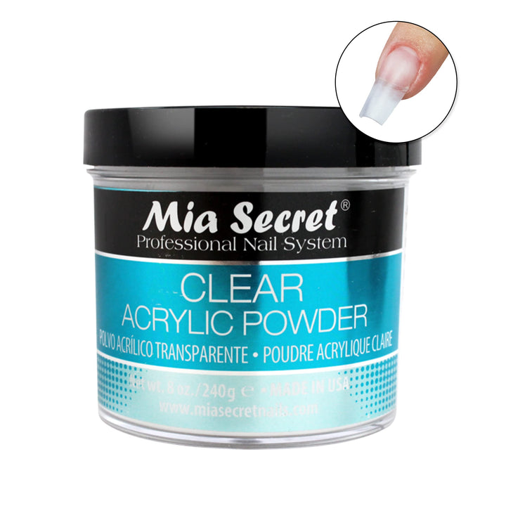 Mia Secret Clear Acrylic Powder (8oz)