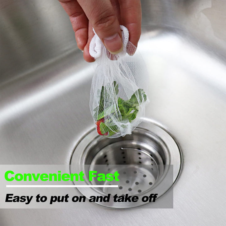 Disposable Mesh Sink Strainer Bags- 100 Pcs Kitchen Sin