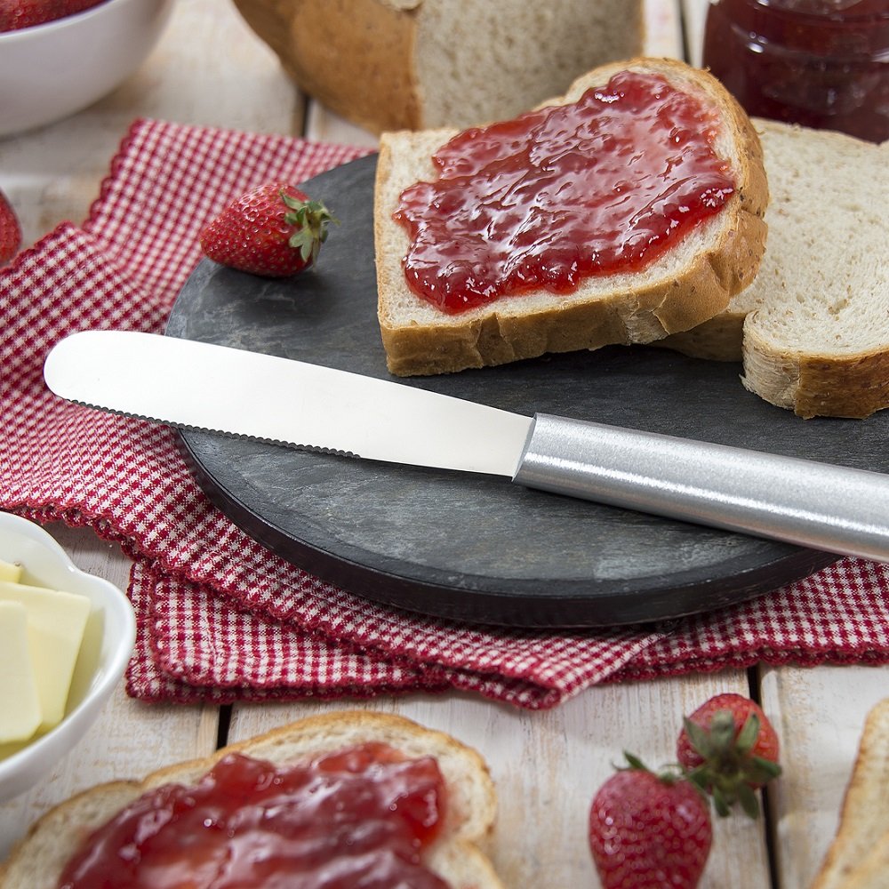 Rada Cutlery Super Spreader - Spreading Knife Made from Stainless Steel With Brushed Aluminum Handle Made in USA