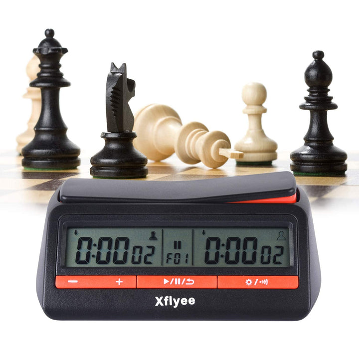 [2023 New] Chess Clock - Digital Chess Timer, Available for Portable Timer for Board Games and Chess with Bonus and Delayed Countdown Function
