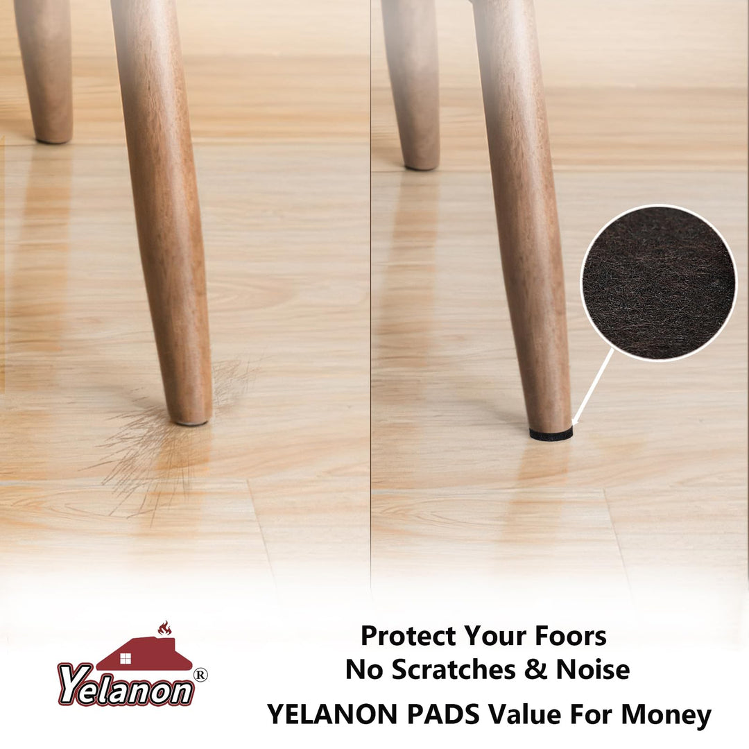Felt Furniture Pads -32 Pcs Furniture Pads Hardwoods Floors Self Adhesive, Cuttable Felt Chair Pads, Anti Scratch Floor Protectors for Furniture Feet Chair Legs, Furniture Felt Pads