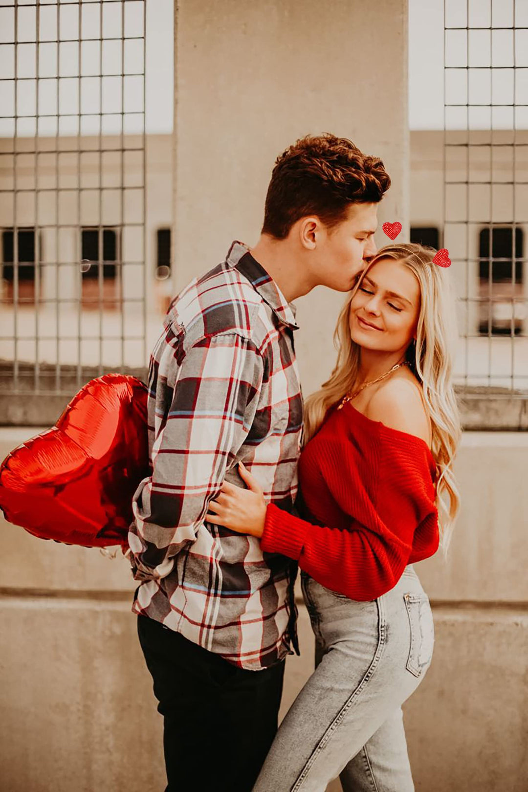 Valentineââ‚¬â„¢s Day Heart Headband for Women Shinny Rhinestone Heart Hairbands Red Heart Hair Accessory Party Gifts